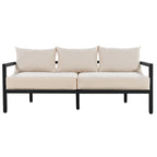 U_Style Multi-Person Outdoor Steel Sofa Set with Coffee Table