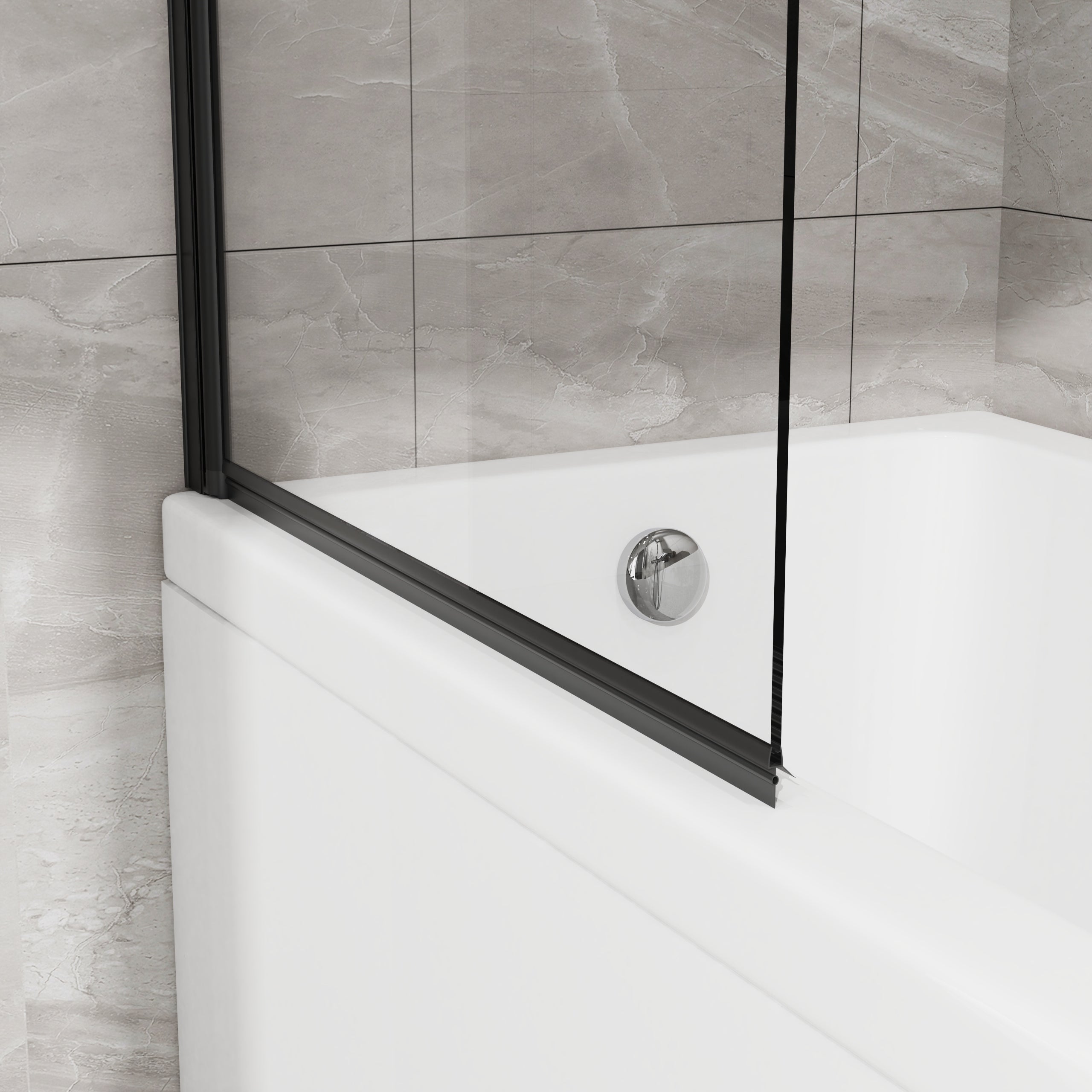 Goodyo 31" X 55" Bathtub Screen Frameless Shower Door