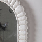 24"x36" Oval Scalloped Wall Mirror