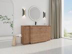 64'' Freestanding Bathroom Vanity with Ceramic Sink