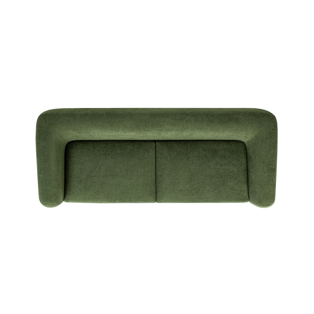 Alpine 90.5" Sherpa Sofa, Moss