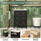 24'' Bathroom Vanity with Ceramic Sink Combo