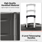 2 Piece Luggage Set with Expandable Spinner Wheels