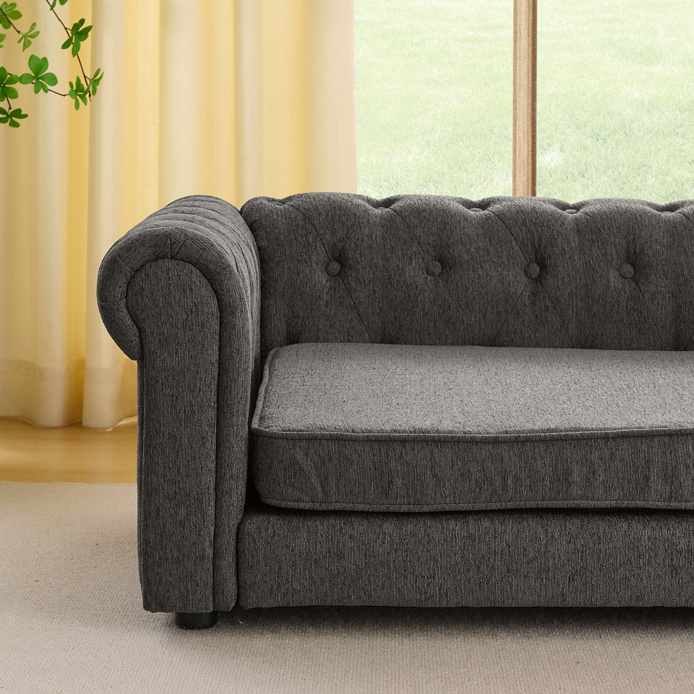 Elegant rectangular pet bed for big and oversized dogs, durable elevated dog sofa bed, comfortable dog sofa, modern and fashionable