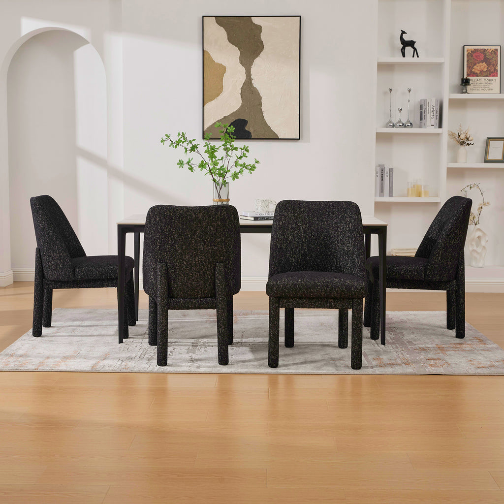 21.46" Wide Modern Minimalist Dining Chair Set of 4