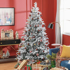 7ft Snow Flocked Artificial Christmas Tree
