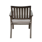Outdoor Modern Aluminum Dining Chair with Cushion (Set of 2)