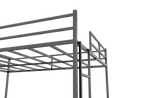 Metal Full Size Loft Bed with Slide and Ladder