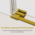 Frameless Single Sliding Shower Doors Without Soft-Close