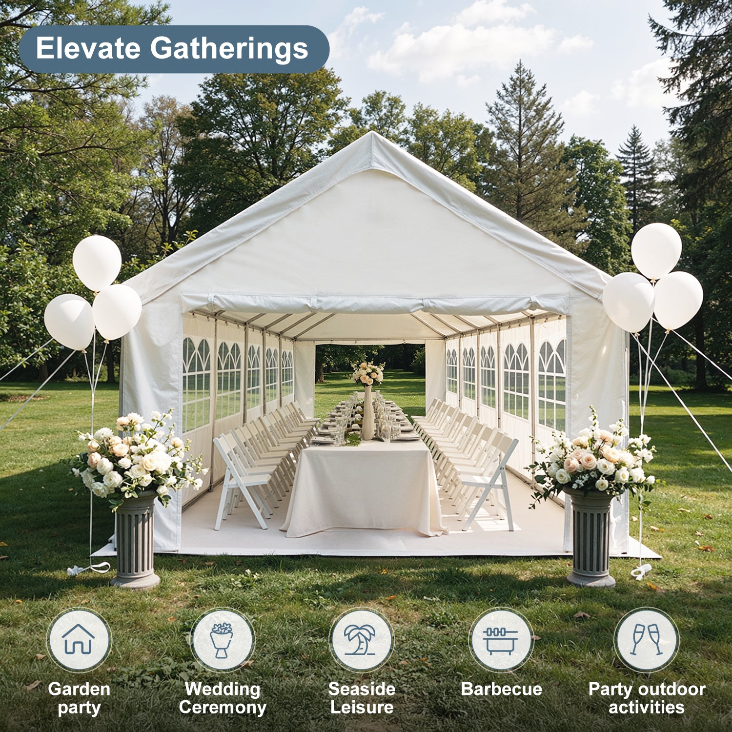 20'x40' Carport Canopy Tent