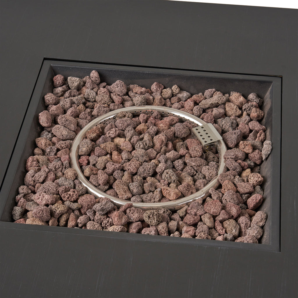 39" Square Iron Fire Pit - 50,000 BTU