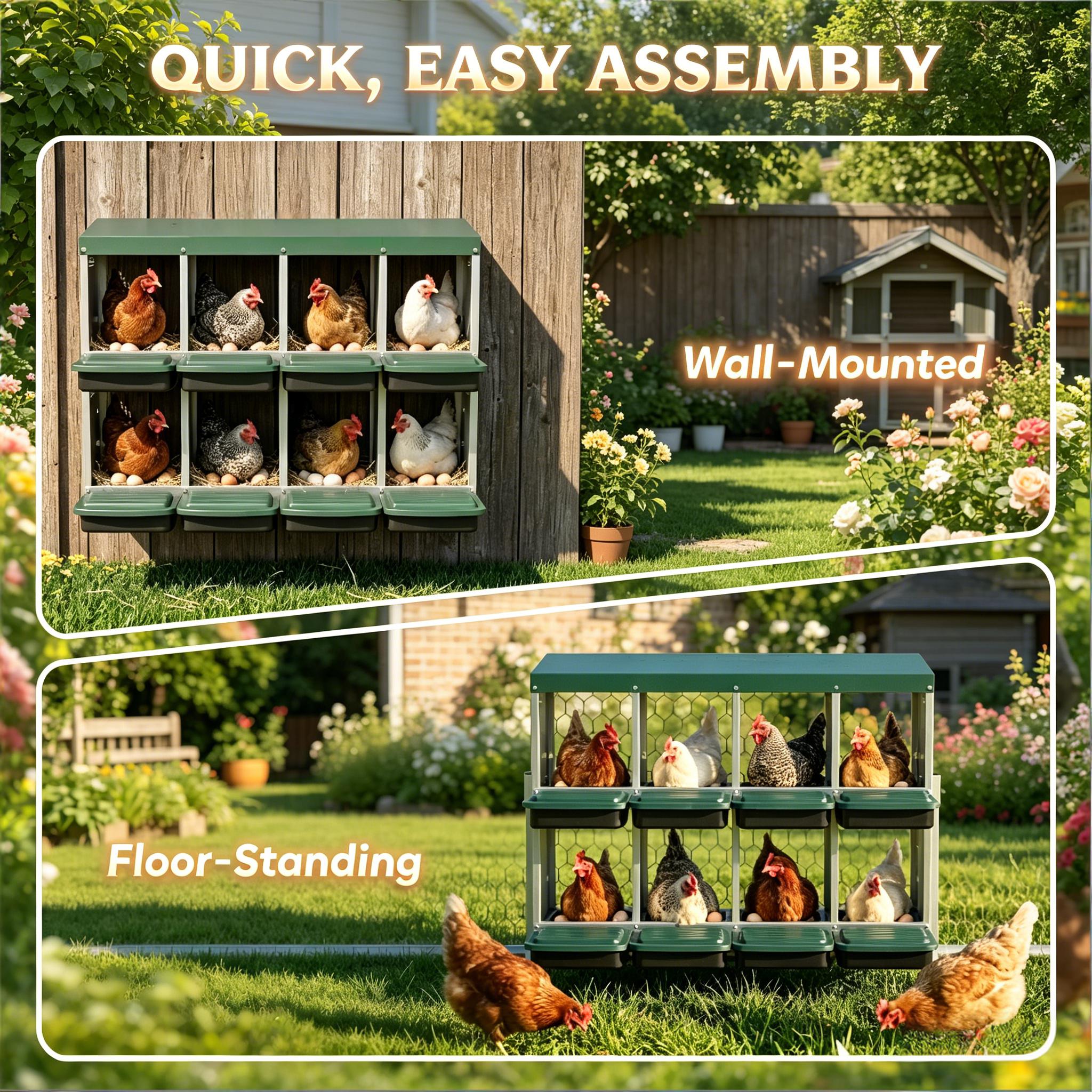 Egg Laying Boxes: Metal Nesting Boxes for Chickens