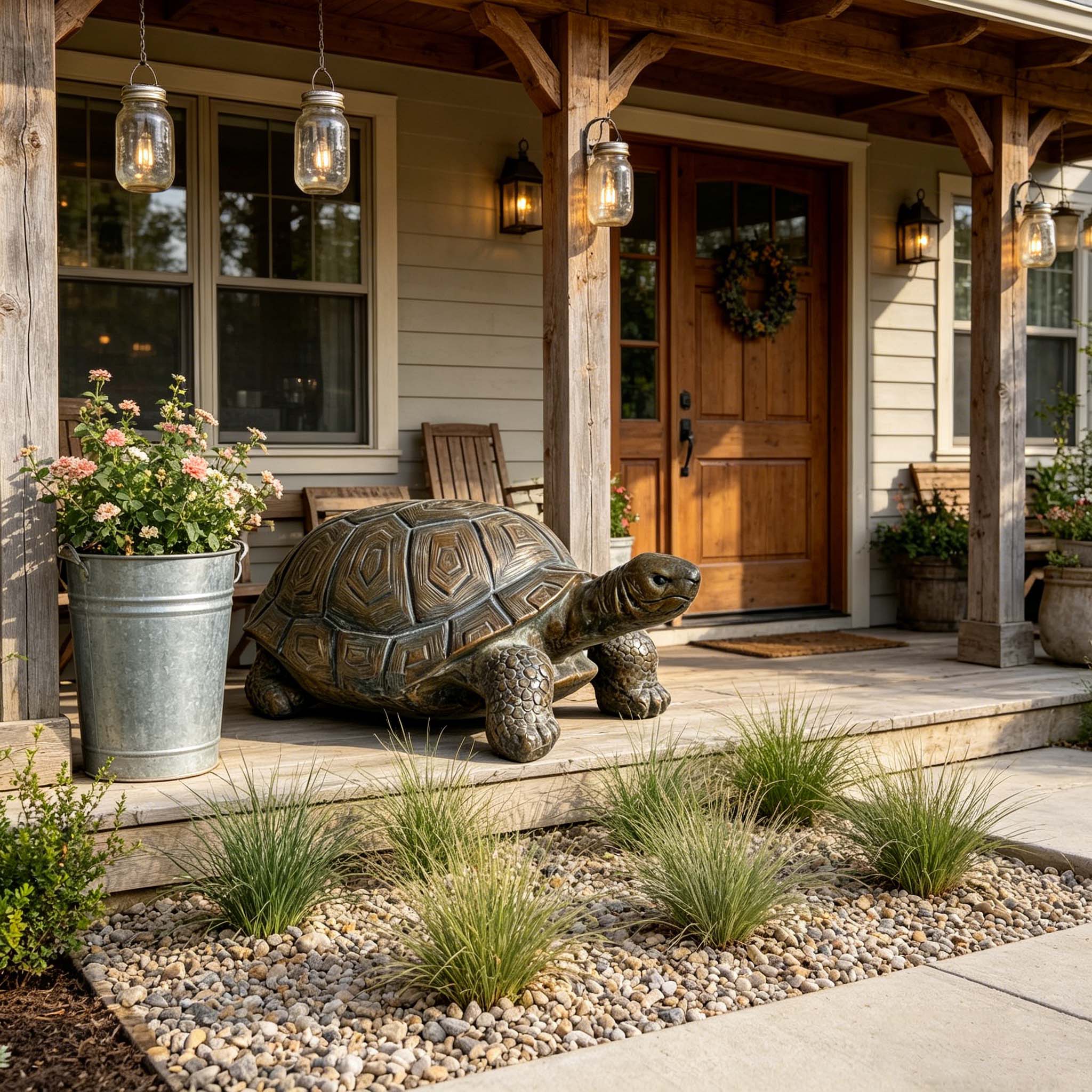 30.51" Long Realistic Tortoise Figurine