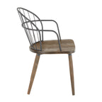 Accent/Dining Chair with Arms in Dark