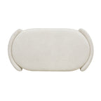 Fuji 43" Upholstered Oval Storage Bench