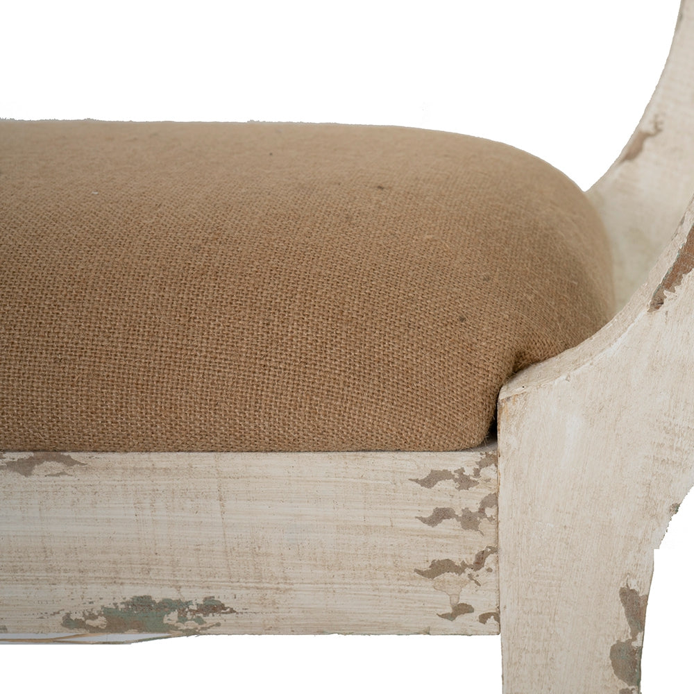 Harlow Bench - Farmhouse/French Country Style Vanity Chair