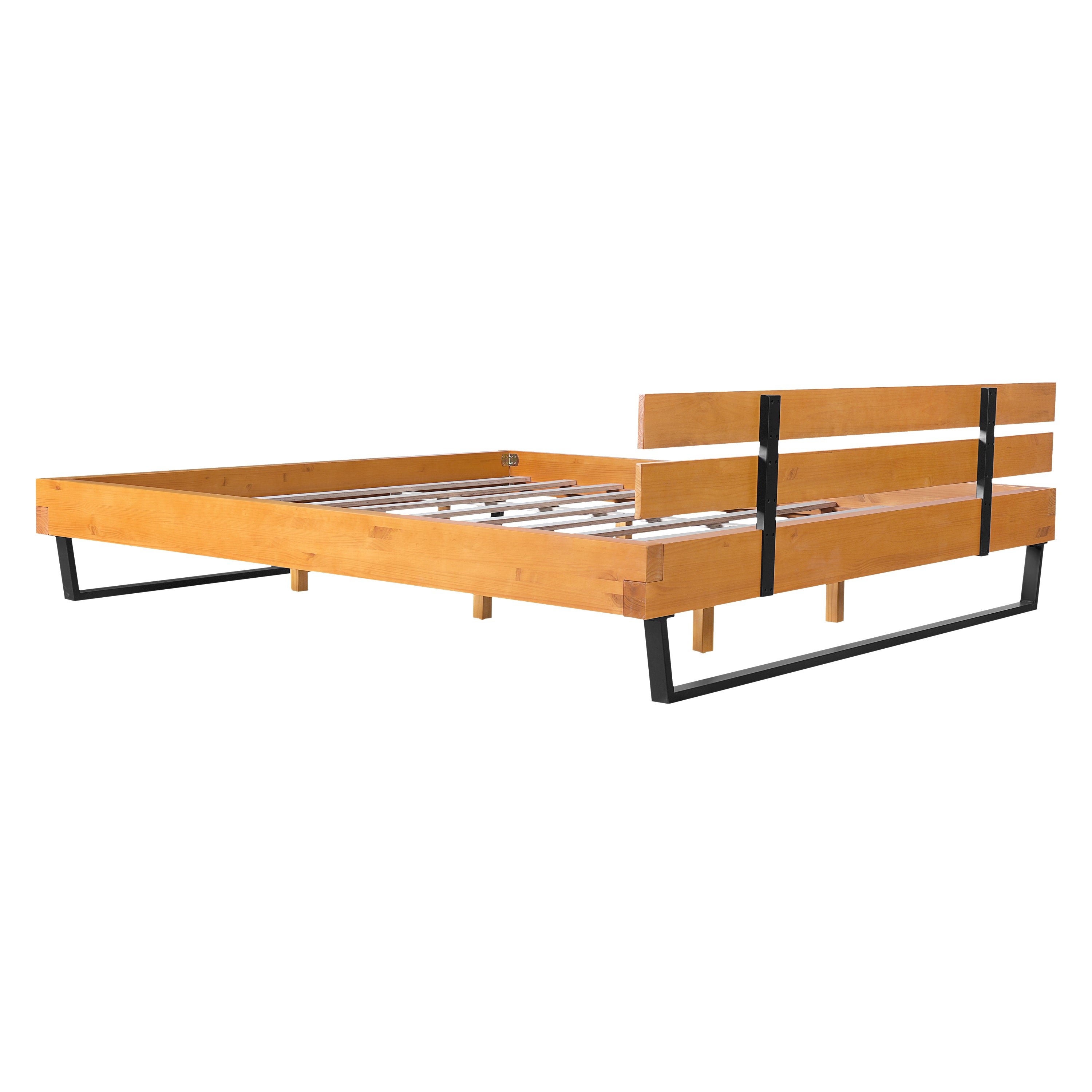 Pine Wood Bed Frame King Size