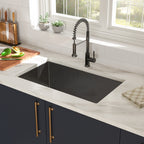 30"x18"x9" Gunmetal Kitchen Sink