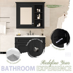 30" Bathroom Vanity with Top Sink and Storage Cabinet