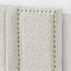 Queen Size Vertical Channel Tufted Headboard Bed