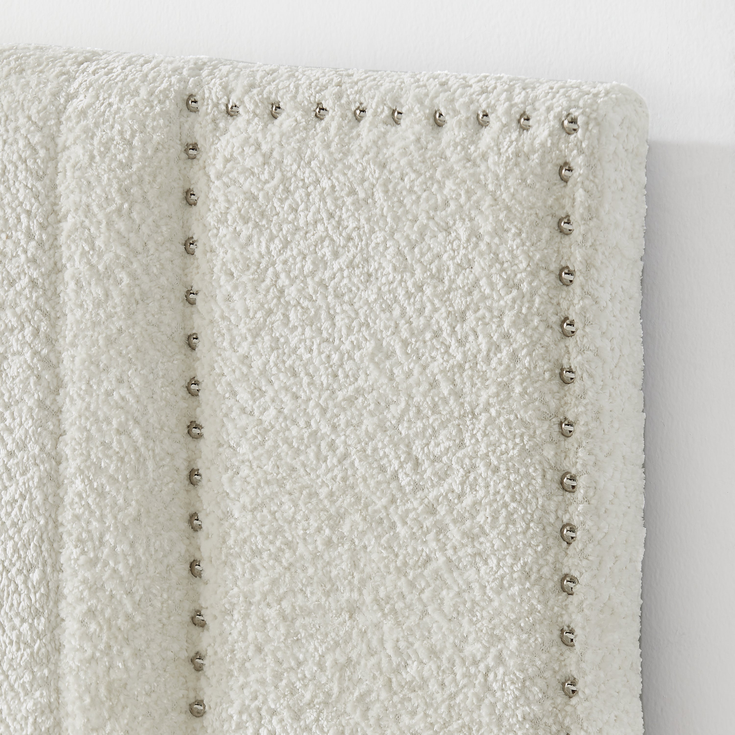 Queen Size Vertical Channel Tufted Headboard Bed