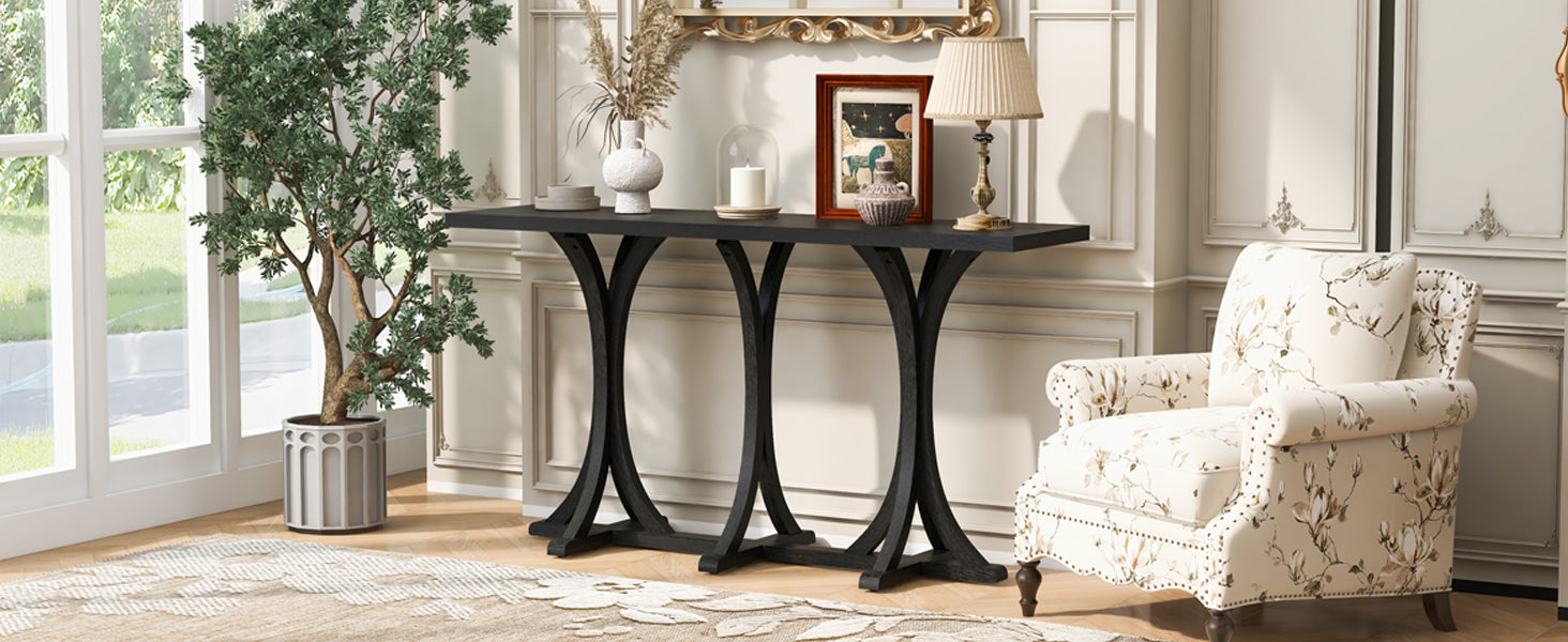 U-Style 59.8'' Wooden Console Table