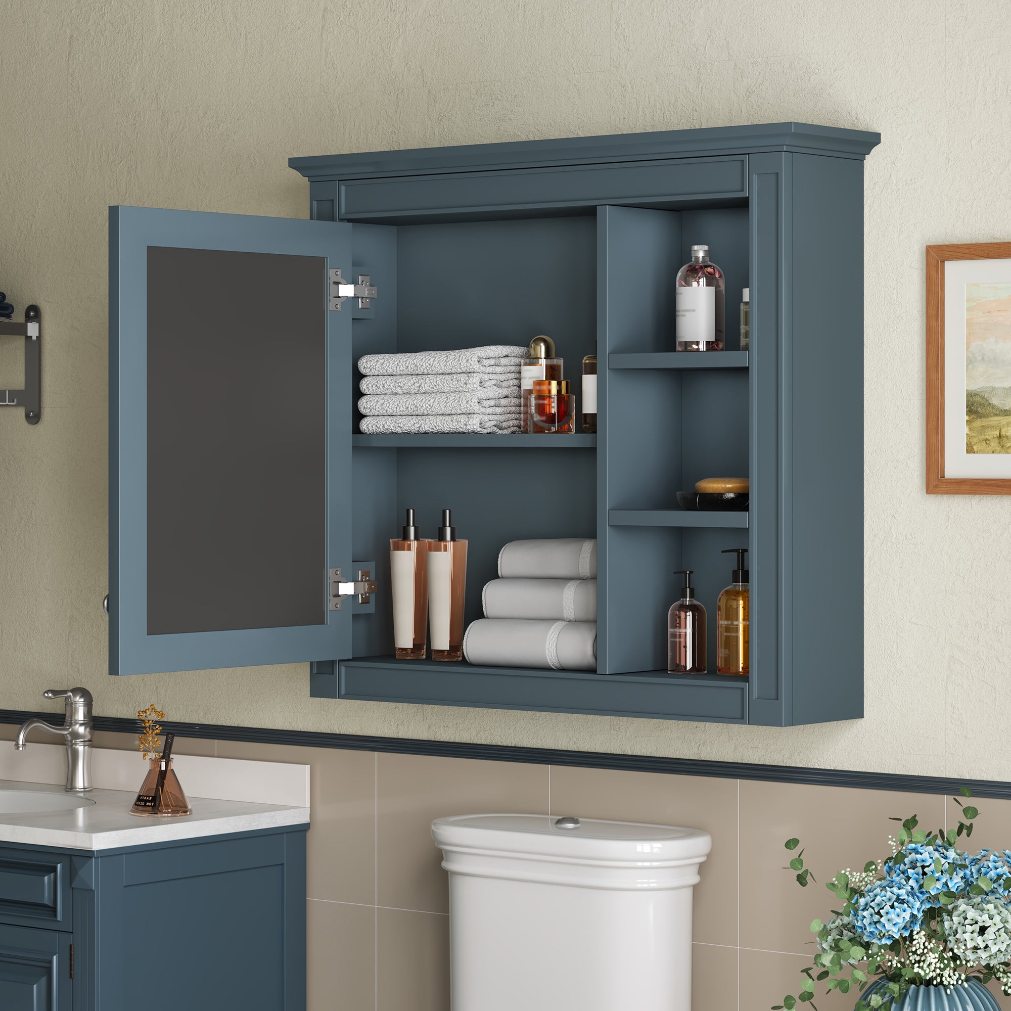 30" x 28" Medicine Cabinet with Mirror