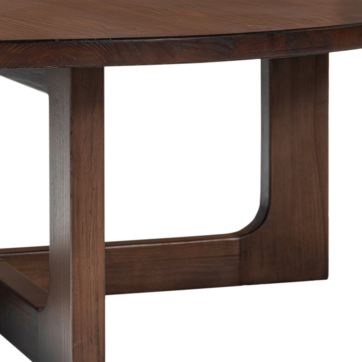 Pino 48-Inch Round Reclaimed Pine Coffee Table, Java
