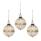 D3.9" X-Mas Hanging Ornament Set of 3