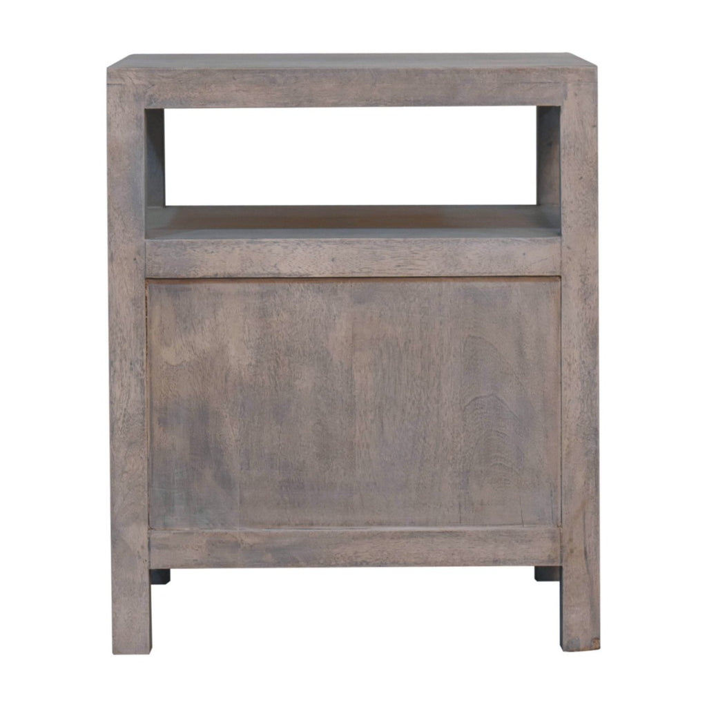 Acid Wash 2-Drawer Open Bedside