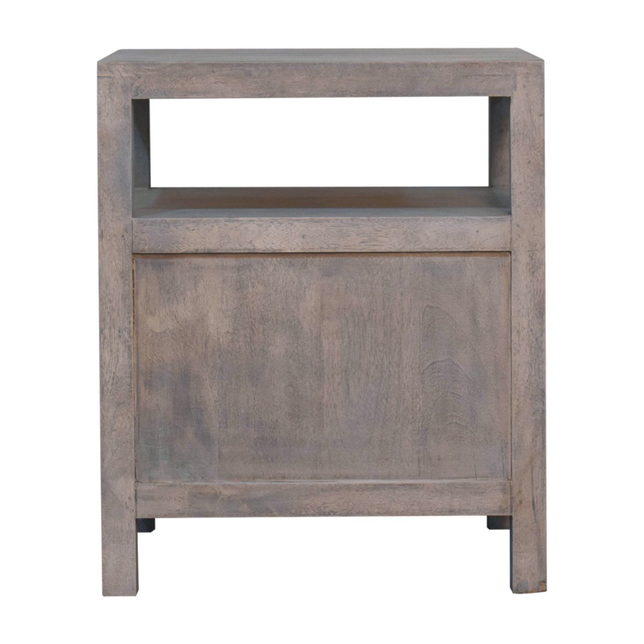 Acid Wash 2-Drawer Open Bedside