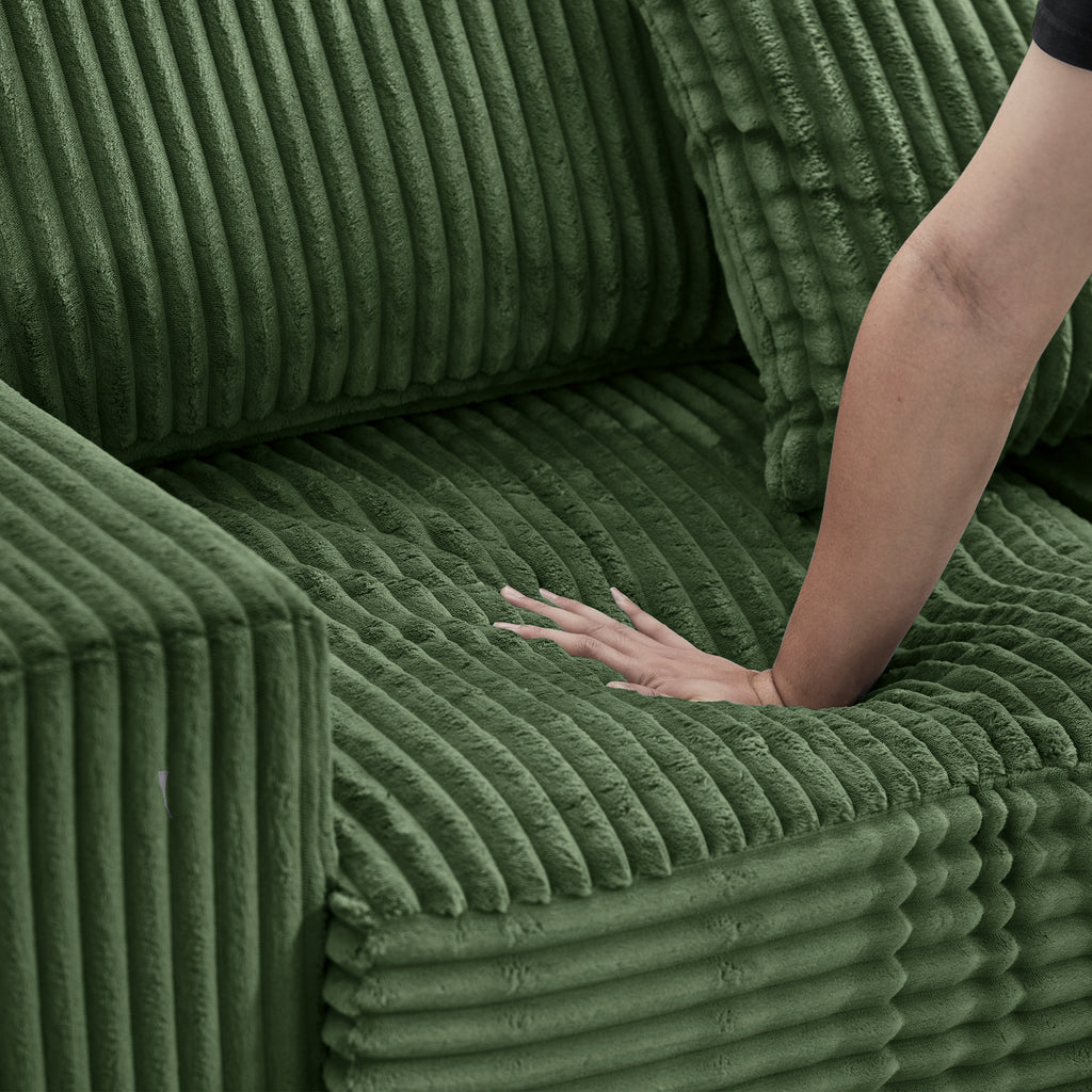 93" Sectional Sofa with Reversible Chaise Lounge