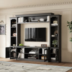 All-in-One Modern TV Stand with Bookcase for TVs Up to 65-inch