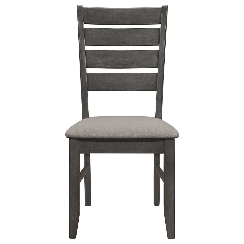 Grey and Dark Dining Side Chair Set