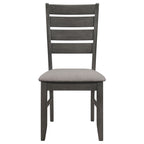 Grey and Dark Dining Side Chair Set