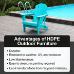 Adirondack Folding Chair with Dual Cup Holders