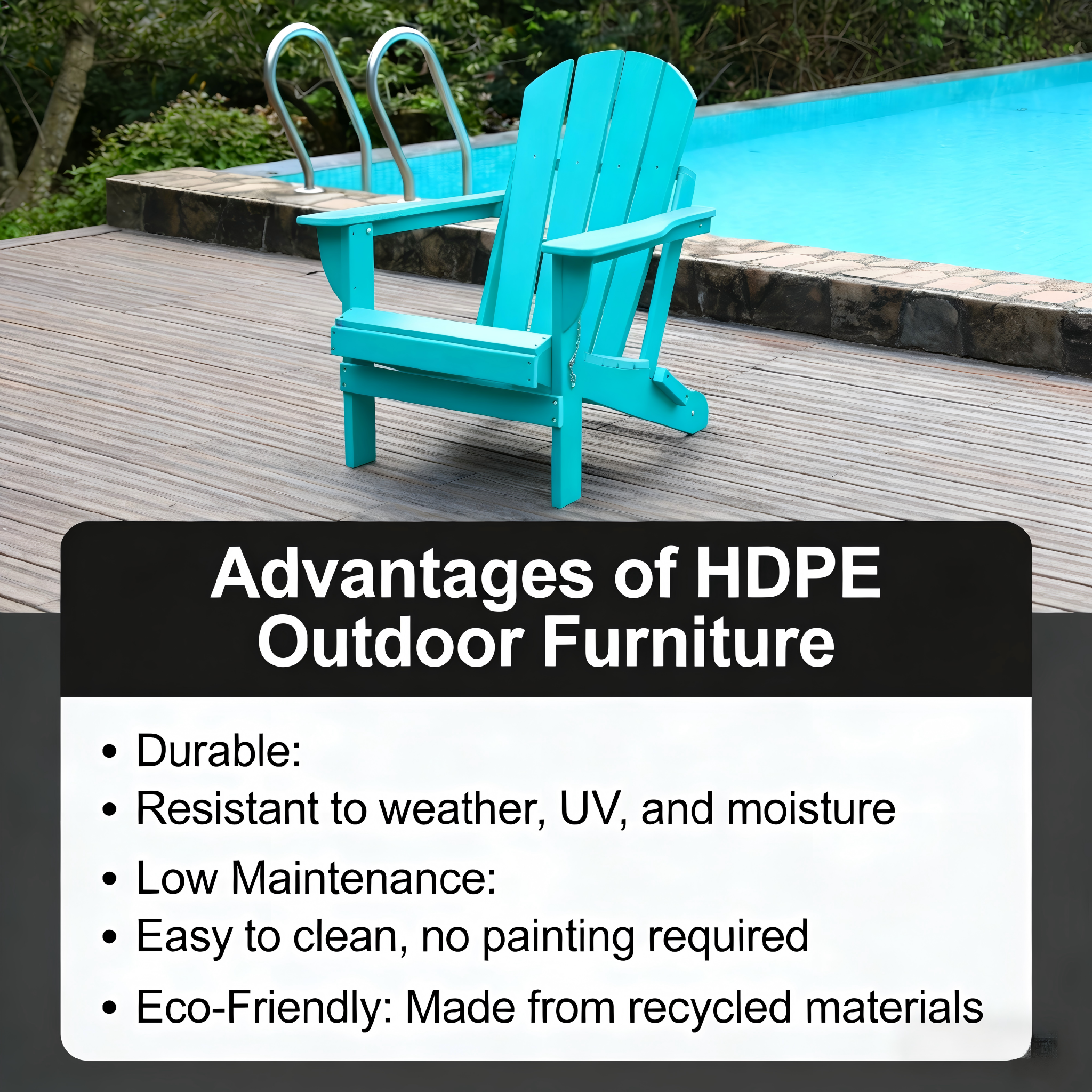 Adirondack Folding Chair with Dual Cup Holders