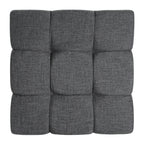 Modern Upholstered Deep Biscuit-style Tufted Ottoman
