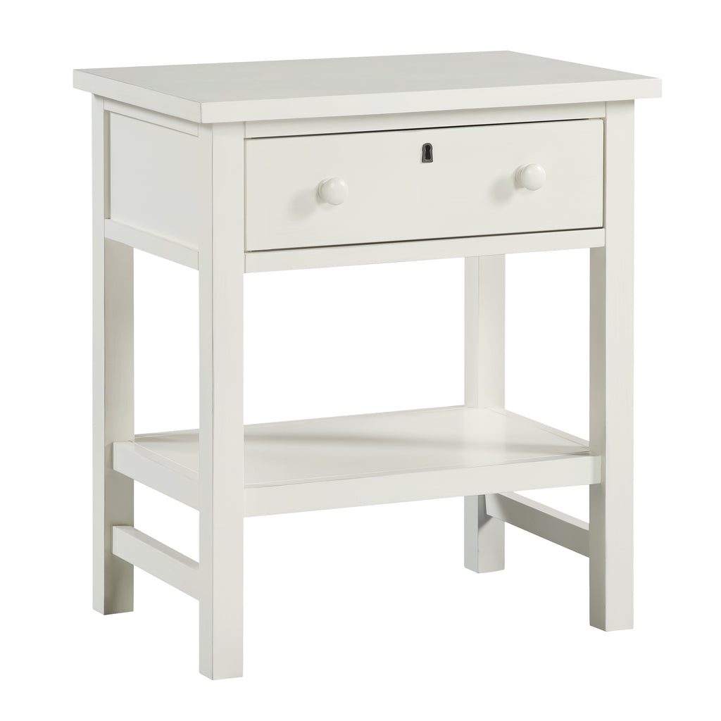 Finley 1-Drawer Storage Nightstand - Antique