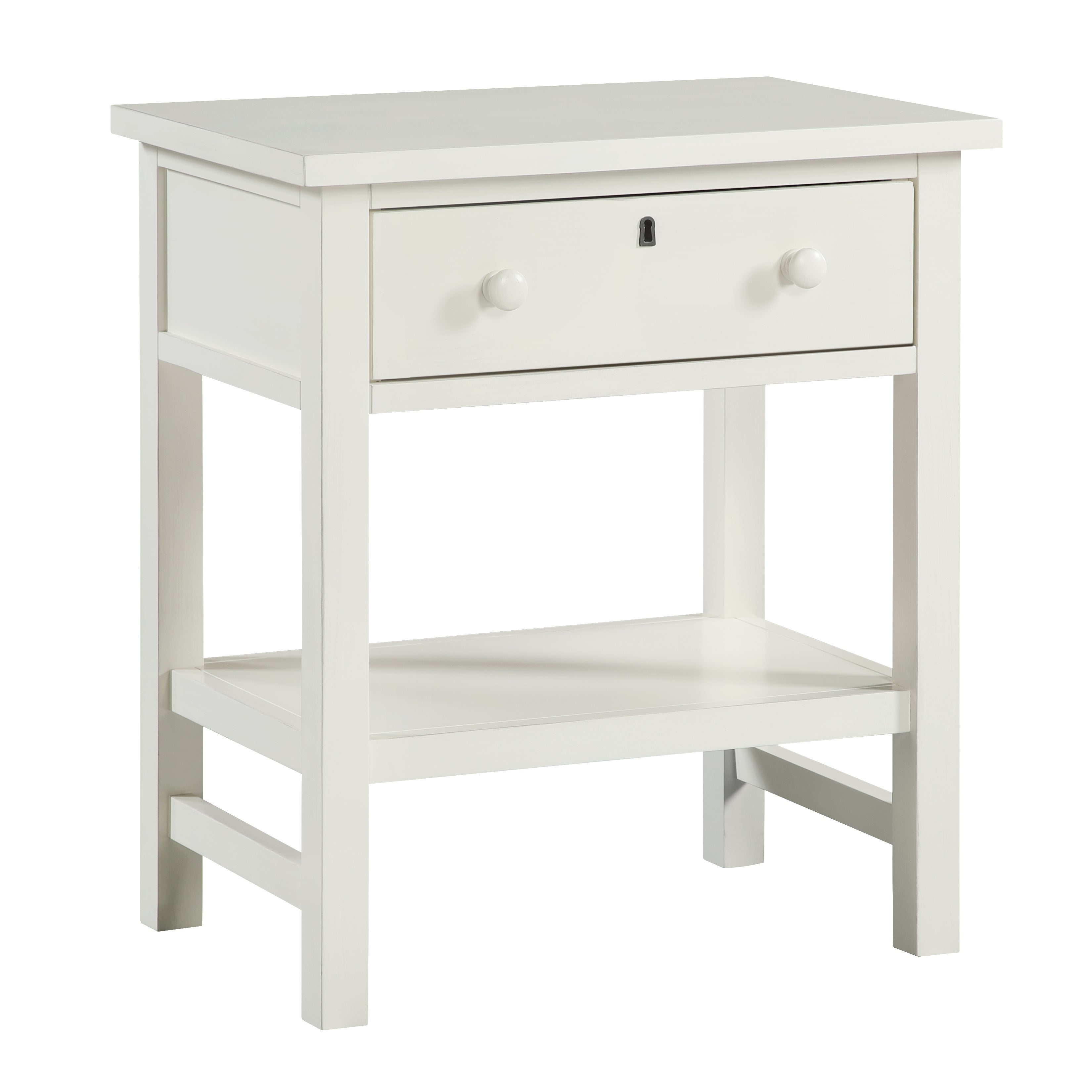 Finley 1-Drawer Storage Nightstand - Antique
