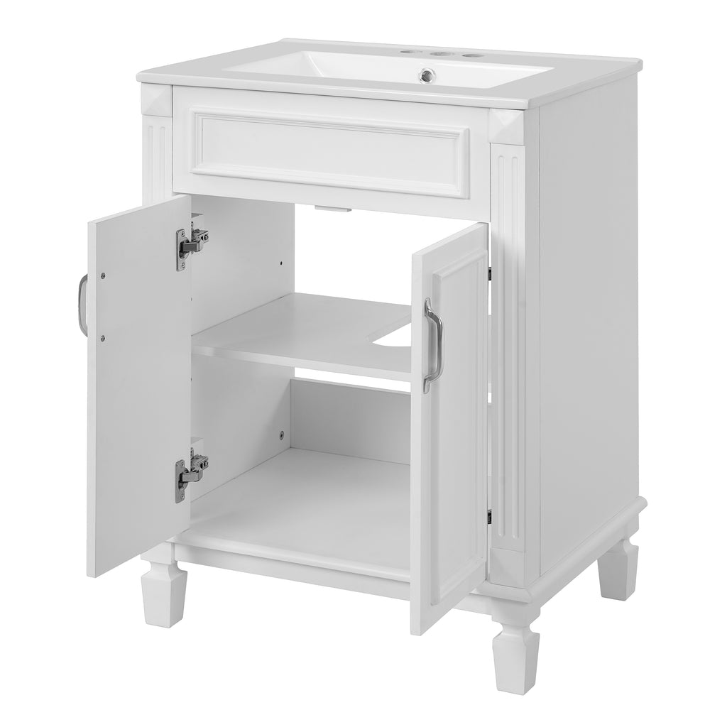 24" Bathroom Vanity with Top Sink