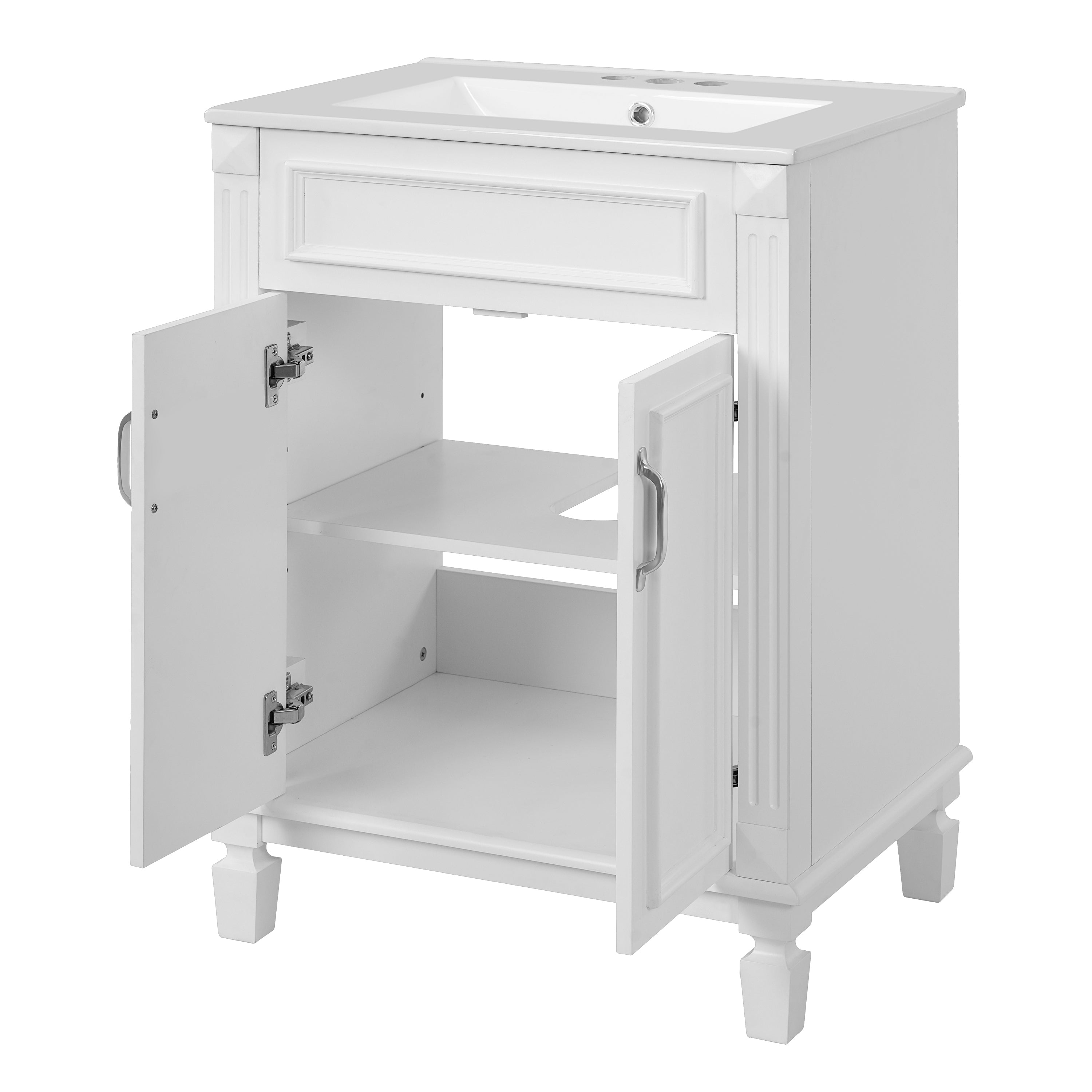 24" Bathroom Vanity with Top Sink