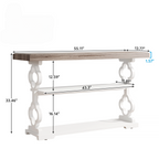 55" French Country Console Table