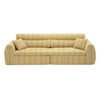 Woven Chenille Striped Compression Sofa