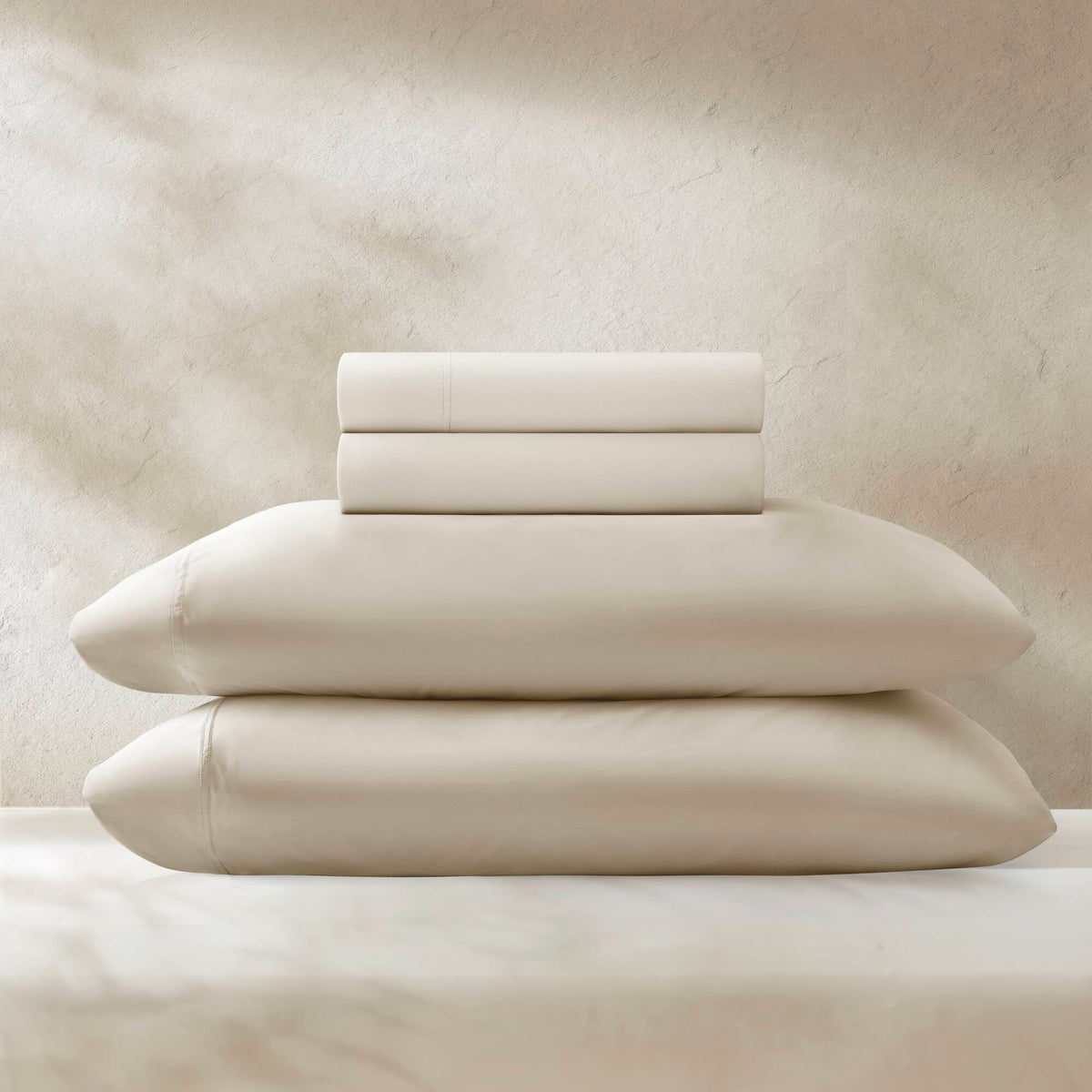 4-Piece Cal King Stretch Jersey Sheet Set