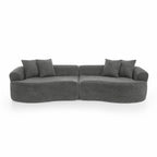 Modern Cloud 4-Seater Sectional Curved Sofa