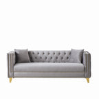 80" Chesterfield Velvet Sofa