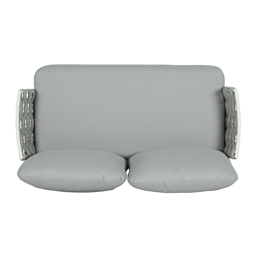 Mariano Steel Loveseat and Table Set