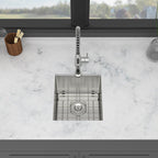 15 Inch Undermount Sink - Stainless Steel Single Bowl Kitchen Sink