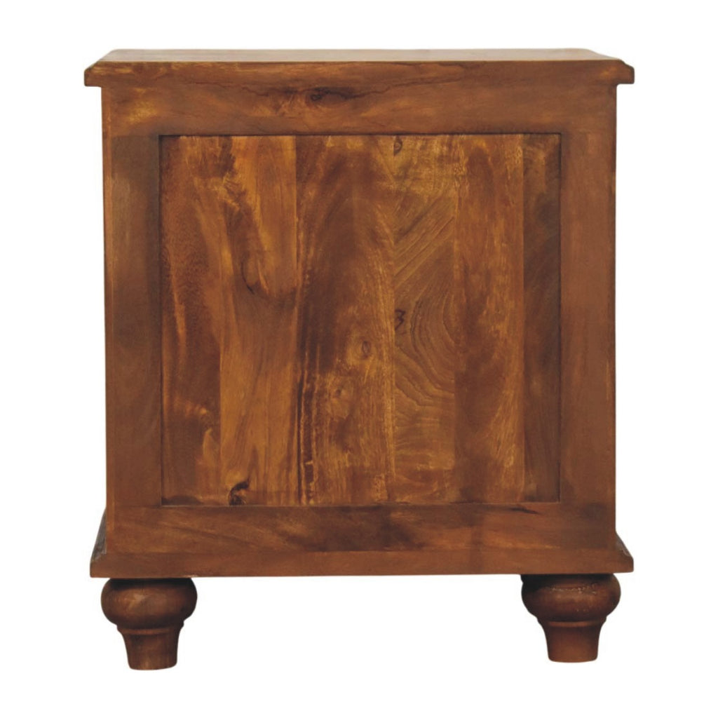 Solid Wood Lume Panel Bedside Table